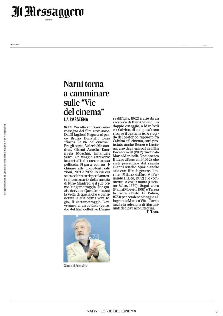 Il Messaggero del 27 luglio 2023